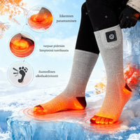 LämpöSukka – Sähkölämmitettävät sukat miellyttävään ja säädettävään lämpöön