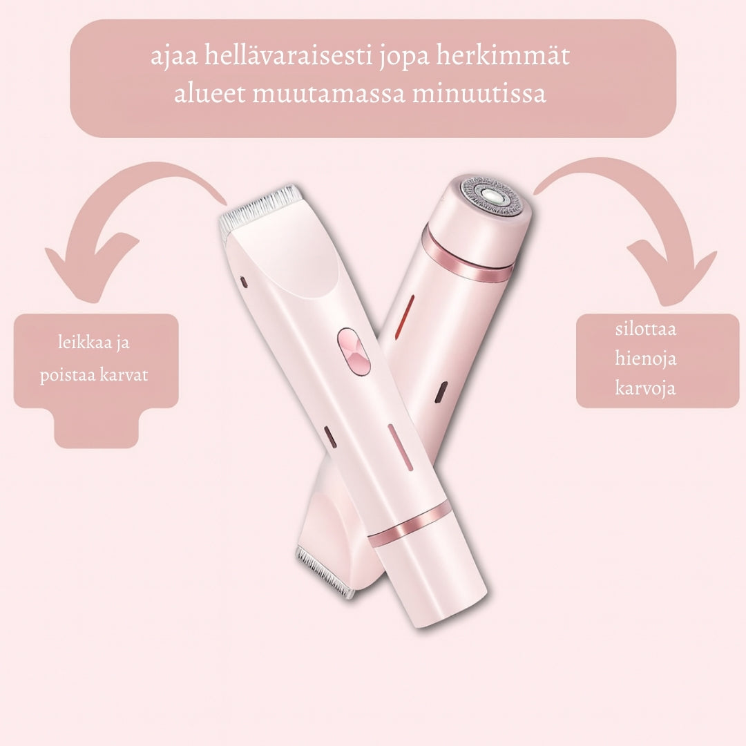 SilvaTrim – 2-in-1 sähkökäyttöinen karvanpoistaja sileään ja hellävaraiseen lopputulokseen