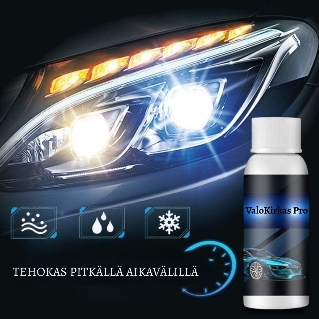 ValoKirkas Pro – Ajovalojen kirkastaja minuuteissa