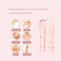 SilvaTrim – 2-in-1 sähkökäyttöinen karvanpoistaja sileään ja hellävaraiseen lopputulokseen