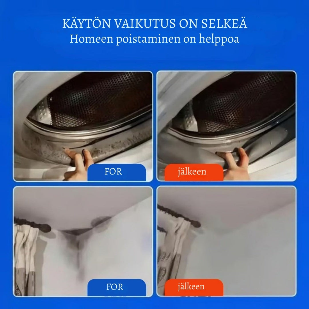 HomePuhdas – poistaa homeen ilman hankausta