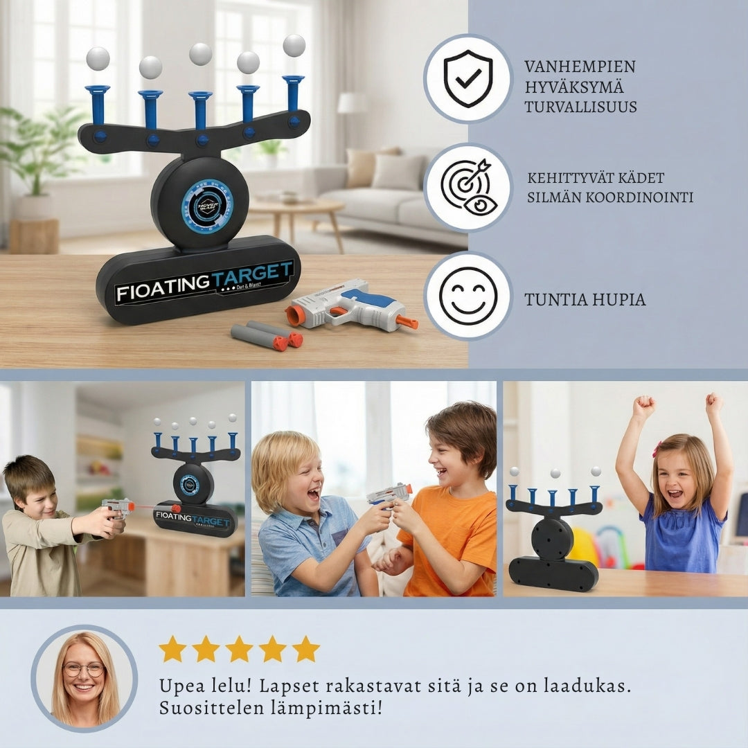 TarkkuusPeli – Kelluvien pallojen tähtäyspeli toimintaan ja hauskaan kisailuun