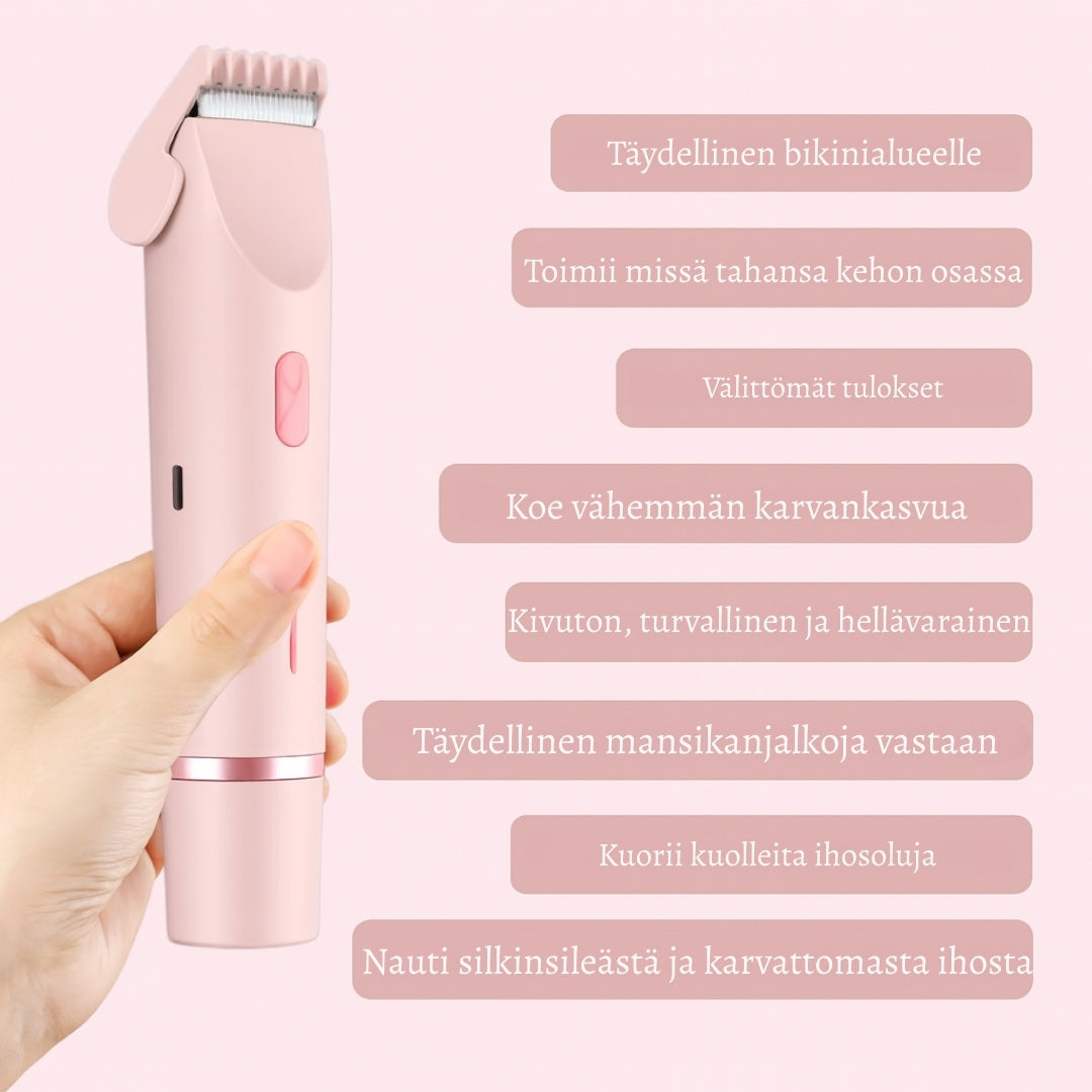 SilvaTrim – 2-in-1 sähkökäyttöinen karvanpoistaja sileään ja hellävaraiseen lopputulokseen