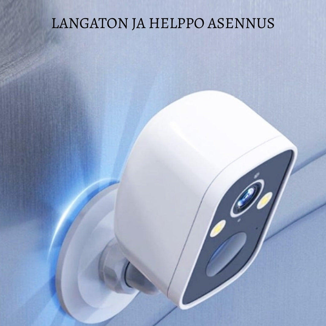 TurvaNäkö Pro – Langaton HD-valvontakamera päivä- ja yökuvalla