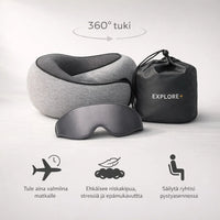 Explore+ Matkatyyny – nuku mukavasti myös matkalla